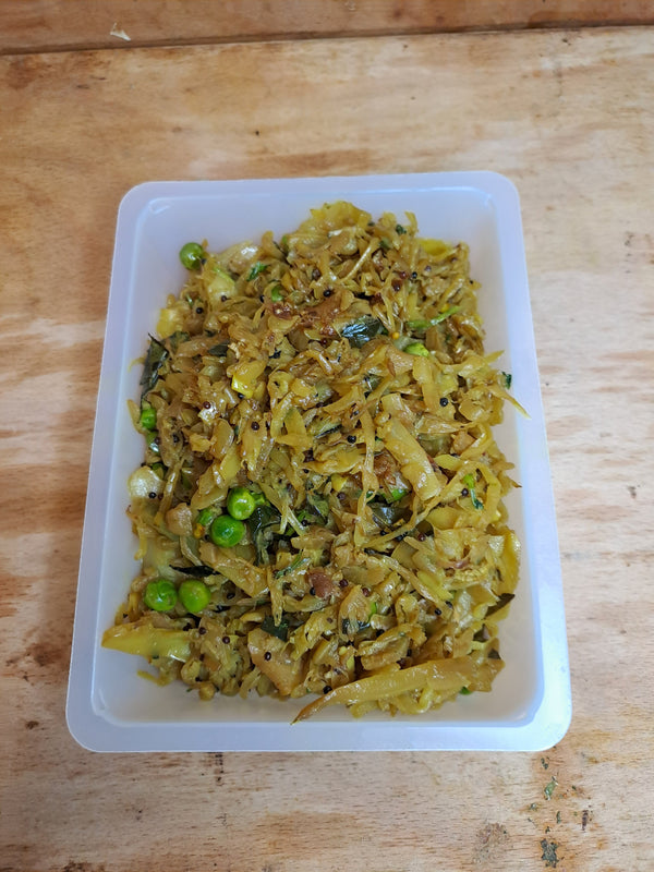 Cabbage Sabzi (Vegetable) Delivery in London, Home made Tiffin & Takeaway services: Saakshis Kitchen