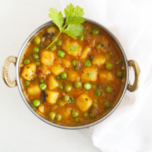 Aloo (Potato) and Matar (Peas) Curry