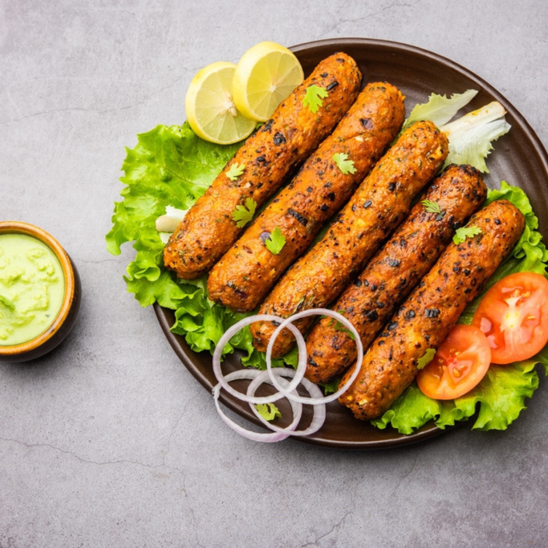 Mutton Seekh Kebab (4) by Saakshi's — Indian mutton dish Delivered Fresh (halal)