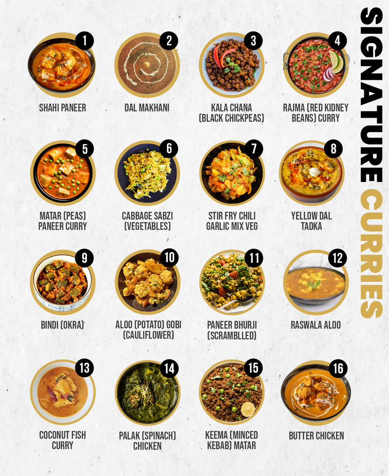 SIGNATURE CURRIES MIX & MATCH 7 WEEKLY MEALS SUBSCRIPTION